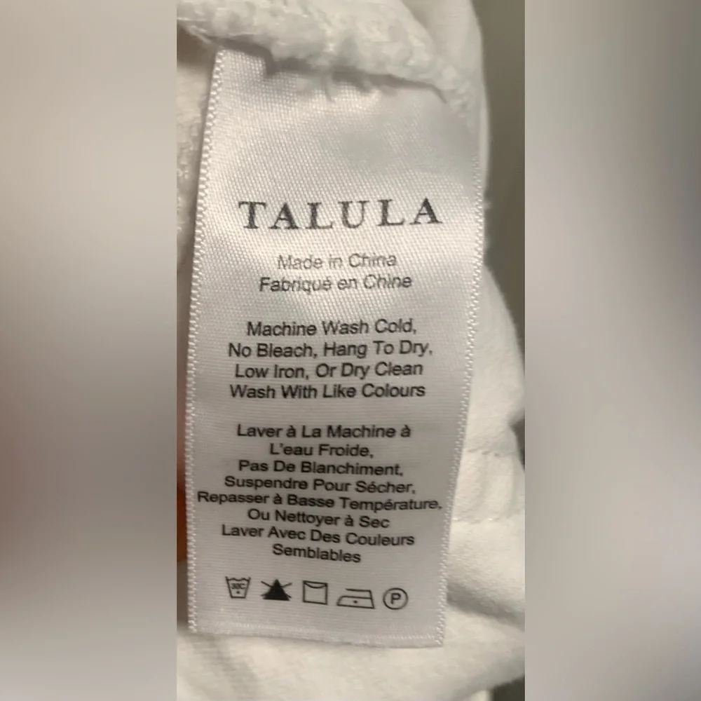 Talula White Denim Raw Hem Shorts